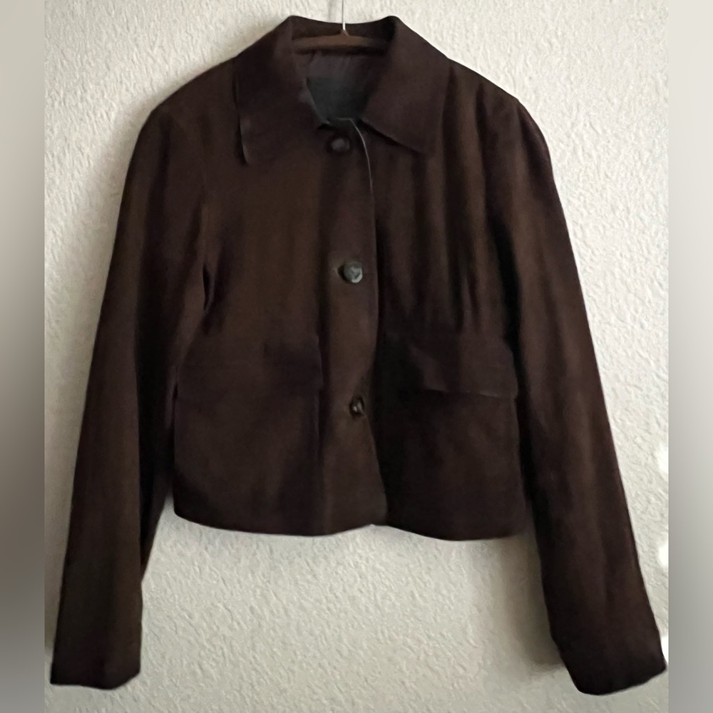 Women’s Mango SELECTION SUEDE LEATHER Jacket Small New - Picture 9 of 10